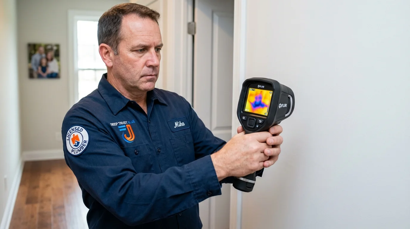 Thermal imaging leak detection by Johns Plumbing LLC in Convoy